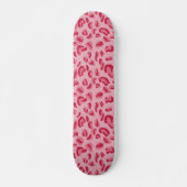 Roze leopard Pattern Skateboard (Voorkant)