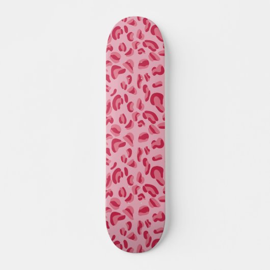 Roze leopard Pattern Skateboard (Voorkant)