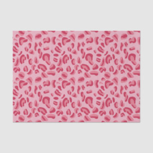 Roze leopard Pattern Tissuepapier