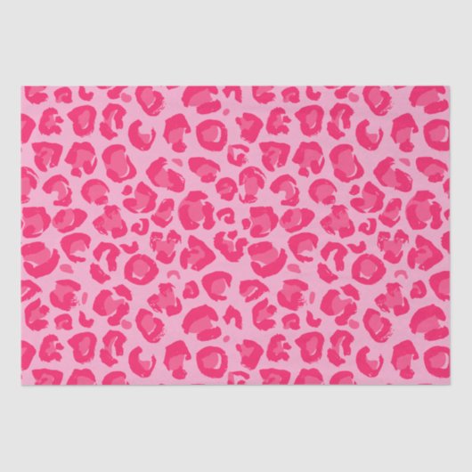 Roze leopard Pattern Tissuepapier (Voorkant)