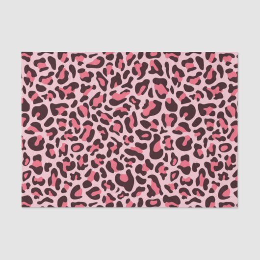 Roze leopard Print Cheetah Decoupage Tissuepapier (Voorkant)