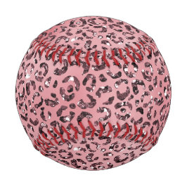 Roze leopard Print Sparkle Glitter