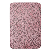Roze leopard Print Sparkle Glitter Badmat (Voorkant Verticaal)