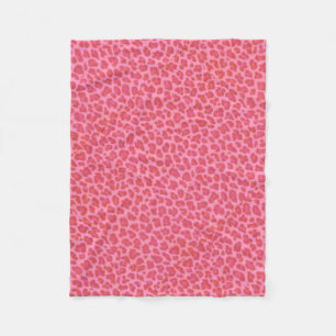 Roze leopard Skin Fleece Blanket