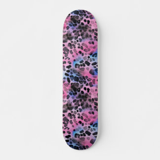 Roze Leopard Spot Skin Print Skateboard