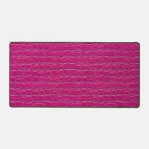 Roze leren bureau decor voor kantoor bureaumat
