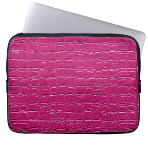 💗 Roze Leren Chic Home Stijl Laptop Sleeve