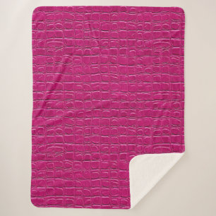 💗 Roze Leren Gezellige Huisstijl Sherpa Deken 💗