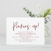 Roze, leuke en speelse Vrijgezellenfeest Party Kaart (Staand voorkant)