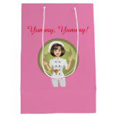 Roze leunch tas medium cadeauzakje (Achterkant)