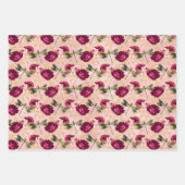 Roze libellen en Rozen Inpakpapier Vel (Voorkant 2)