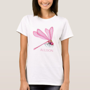 Roze libellen T-shirt