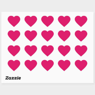 Roze, licht donkerdonkerkleurig hart sticker