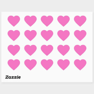 Roze, licht orchidee, met stevige kleur hart sticker
