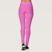Roze, licht orchidee, met stevige kleur leggings (Achterkant)