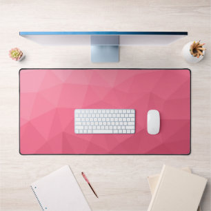 Roze licht verloop geometrisch mesh patroon bureaumat