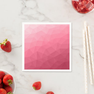Roze licht verloop geometrisch mesh patroon servet