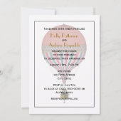 roze, lichtblauwe heteluchtballon V bruiloft Kaart (Achterkant)