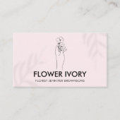 Roze lichte, eenvoudige schoonmaakbeurt voor de la visitekaartje (Voorkant)