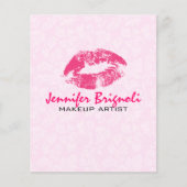 Roze lichten en Damasmaskers maken kunstmatig ontw Flyer (Voorkant)