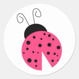 Roze lidobug Sticker