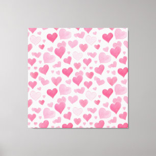 Roze liefde canvas afdruk