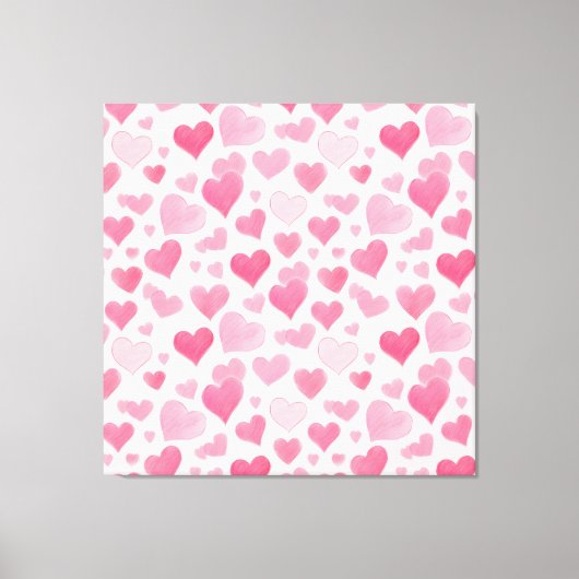 Roze liefde canvas afdruk (Voorkant)