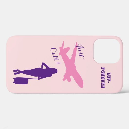 Roze liefde Case-Mate iPhone case (Achterkant (horizontaal))