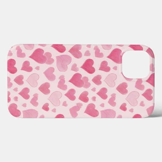 Roze liefde Case-Mate iPhone case (Achterkant (horizontaal))