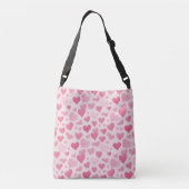 Roze liefde crossbody tas (Achterkant)