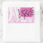 Roze Liefde Graffiti Kunst Stickers (Tas)