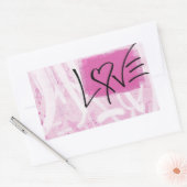 Roze Liefde Graffiti Kunst Stickers (Envelop)
