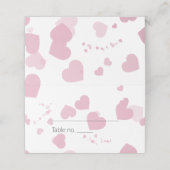 Roze Liefde hart (Buitenkant ongevouwen)