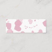 Roze Liefde Hart Bruids Registry Insert Klantenkaartje (Achterkant)