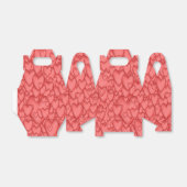 Roze liefde hart decoratief bedankdoosjes (Uitgevouwen)
