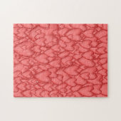 Roze liefde hart decoratief legpuzzel (Horizontaal)