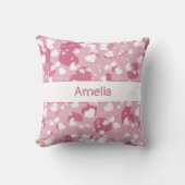  Roze Liefde Hart Gepersonaliseerd Kussen (Voorkant)