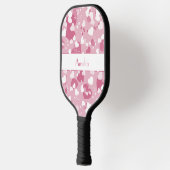  Roze Liefde Hart Gepersonaliseerd Pickleball Paddle (Links)