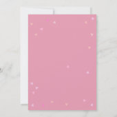  Roze Liefde Harten Baby shower / Sprinkle Kaart (Achterkant)