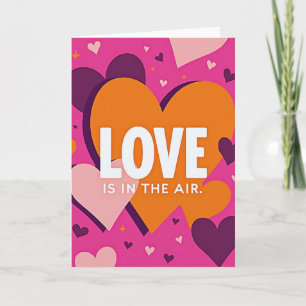 Roze Liefde Is In De Lucht Kaart
