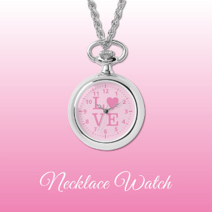 Roze Liefde Ketting Watch