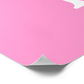 Roze liefde poster (Hoek)