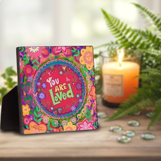  Roze Liefde Quote Floral Inspirerend Fotoplaat