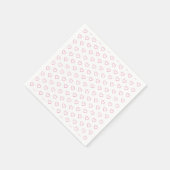 Roze liefde - Voeg je favoriete kleuren toe - Hart Servet (Hoek)