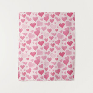Roze liefde wandkleed
