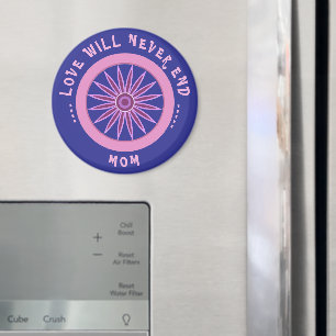 ROZE LIEFDESCADEAU VOOR MOEDER, MOEDERDAG, VERJAAR MAGNEET