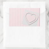 Roze liefdeshart #2 Sticker (Tas)