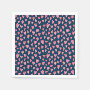 Roze Liefdeshart Servet