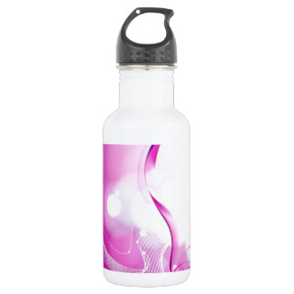 Roze-liefdesharten Waterfles