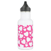 Roze liefdesharten waterfles (Rechts)